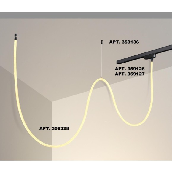 359328 KONST NT24 000 черный Светильник светодиодный IP20 LED 3000K 25W 170-265V 2420Лм RAMO