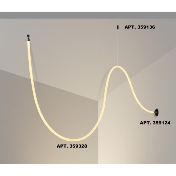 359328 KONST NT24 000 черный Светильник светодиодный IP20 LED 3000K 25W 170-265V 2420Лм RAMO
