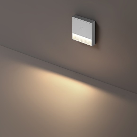 359709 Светильник c датчиком движения и аккумулятором, заряжаемый от usb, быстросъемный (на магнитах) для лестниц Novotech LED 0.4W 3000К 1000mAh Li-ion, 5V VESPERA