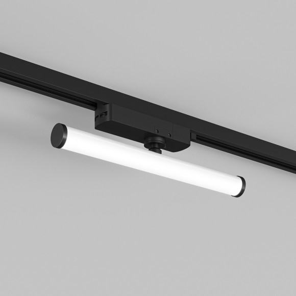 Однофазный двужильный светодиодный трековый светильник Denkirs DK6448-BK Strom 4000К 800Лм CRI90+ 300° 10Вт