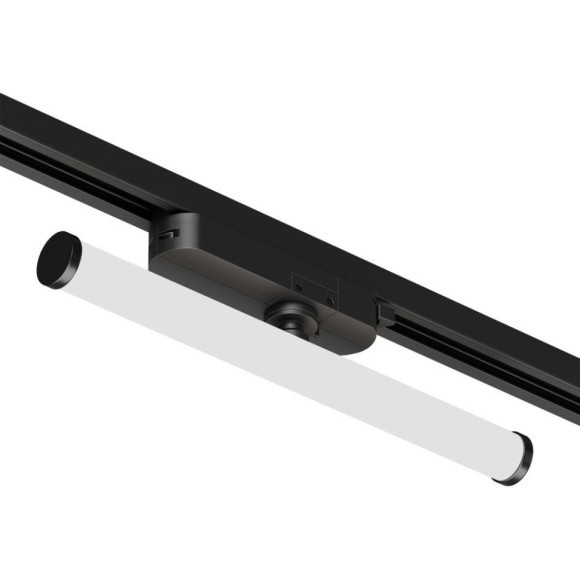 Однофазный двужильный светодиодный трековый светильник Denkirs DK6448-BK Strom 4000К 800Лм CRI90+ 300° 10Вт