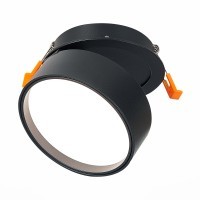 ST651.438.14 Встраиваемый поворотный светильник Черный LED 1*14W 3000K 1 100Lm Ra90 120° IP20 D105x Встраиваемые светильники