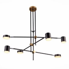 SL1604.432.06 Светильник потолочный ST-Luce Черный, Латунь/Черный LED 6*5W 3000K RODRIGO SL1604.432.06 Светильник потолочный ST-Luce Черный, Латунь/Черный LED 6*5W 3000K RODRIGO