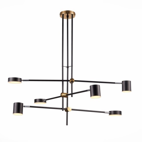 SL1604.432.06 Светильник потолочный ST-Luce Черный, Латунь/Черный LED 6*5W 3000K RODRIGO SL1604.432.06 Светильник потолочный ST-Luce Черный, Латунь/Черный LED 6*5W 3000K RODRIGO