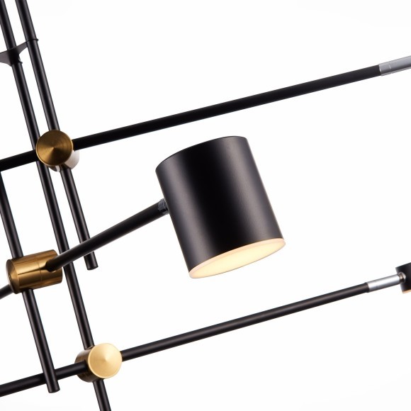 SL1604.432.06 Светильник потолочный ST-Luce Черный, Латунь/Черный LED 6*5W 3000K RODRIGO SL1604.432.06 Светильник потолочный ST-Luce Черный, Латунь/Черный LED 6*5W 3000K RODRIGO