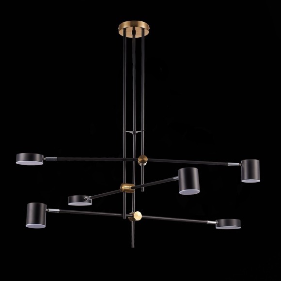 SL1604.432.06 Светильник потолочный ST-Luce Черный, Латунь/Черный LED 6*5W 3000K RODRIGO SL1604.432.06 Светильник потолочный ST-Luce Черный, Латунь/Черный LED 6*5W 3000K RODRIGO