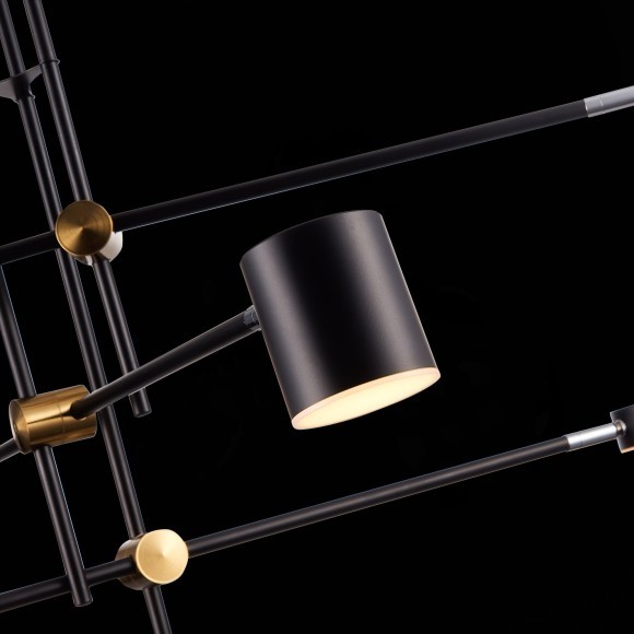 SL1604.432.06 Светильник потолочный ST-Luce Черный, Латунь/Черный LED 6*5W 3000K RODRIGO SL1604.432.06 Светильник потолочный ST-Luce Черный, Латунь/Черный LED 6*5W 3000K RODRIGO