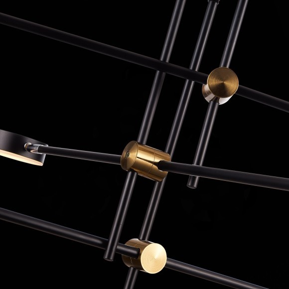 SL1604.432.06 Светильник потолочный ST-Luce Черный, Латунь/Черный LED 6*5W 3000K RODRIGO SL1604.432.06 Светильник потолочный ST-Luce Черный, Латунь/Черный LED 6*5W 3000K RODRIGO