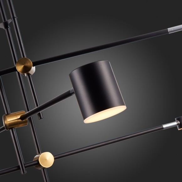 SL1604.432.06 Светильник потолочный ST-Luce Черный, Латунь/Черный LED 6*5W 3000K RODRIGO SL1604.432.06 Светильник потолочный ST-Luce Черный, Латунь/Черный LED 6*5W 3000K RODRIGO