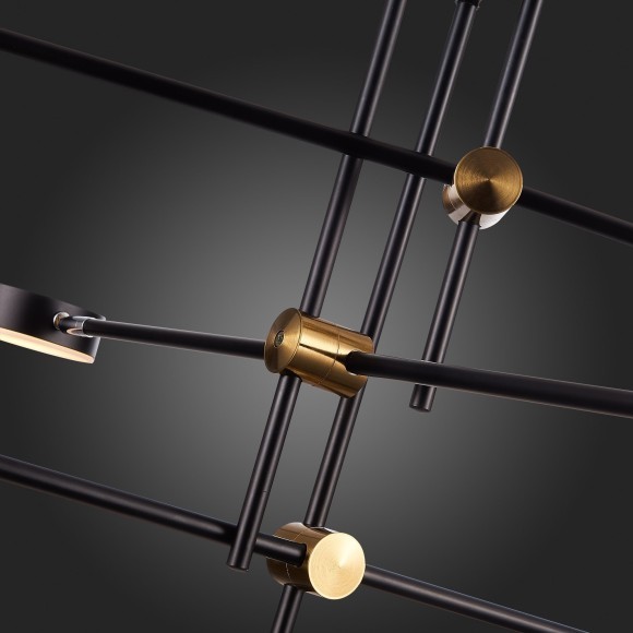 SL1604.432.06 Светильник потолочный ST-Luce Черный, Латунь/Черный LED 6*5W 3000K RODRIGO SL1604.432.06 Светильник потолочный ST-Luce Черный, Латунь/Черный LED 6*5W 3000K RODRIGO