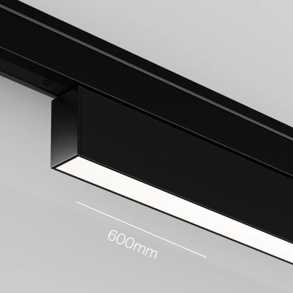 TR192-1-16W4K-B Ультратонкий трековый диммируемый по TRIAC 0/1-10V магнитный светодиодный светильник Maytoni Levity CRI90+ 4000К 720Лм 100° 16Вт