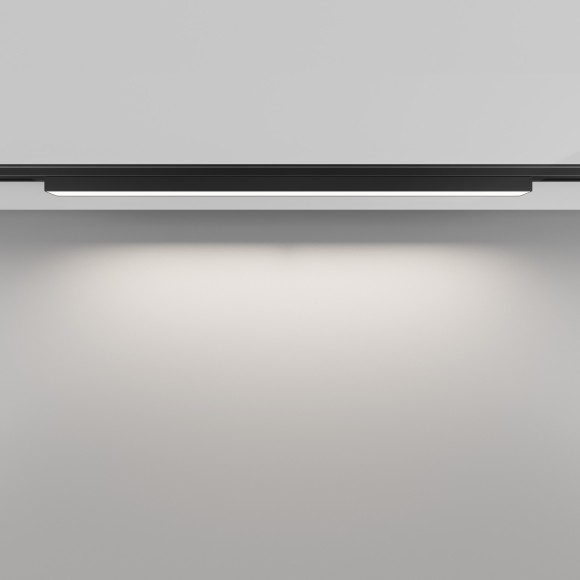 TR192-1-16W4K-B Ультратонкий трековый диммируемый по TRIAC 0/1-10V магнитный светодиодный светильник Maytoni Levity CRI90+ 4000К 720Лм 100° 16Вт