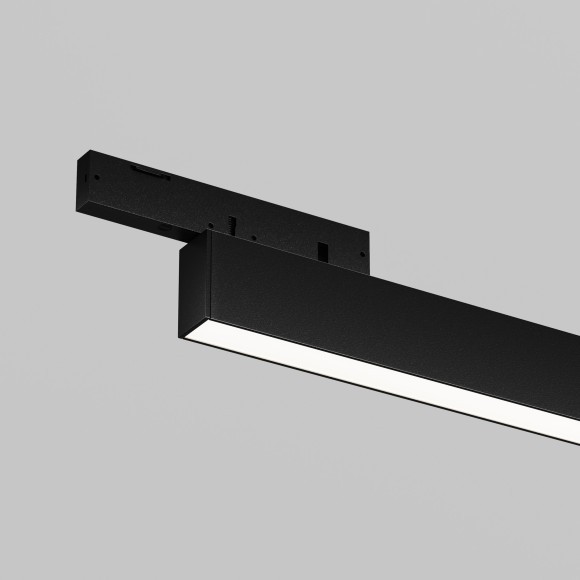 TR192-1-16W4K-B Ультратонкий трековый диммируемый по TRIAC 0/1-10V магнитный светодиодный светильник Maytoni Levity CRI90+ 4000К 720Лм 100° 16Вт