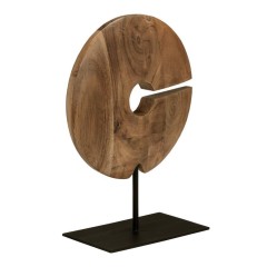 427472 HOKUTA Фигурка настольная этно черный L200, B100, H290, дерево, металл