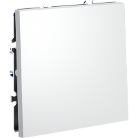 Выключатель с самовозвратом встраиваемый VOLTUM S70 одноклавишный 10А, (белый матовый)