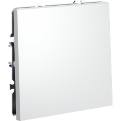 Выключатель с самовозвратом встраиваемый VOLTUM S70 одноклавишный 10А, (белый матовый)