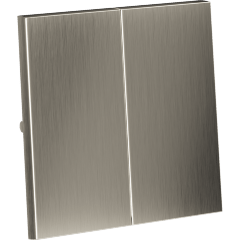 Клавиши для выключателя/переключателя двухклавишного, S70 Metal (никель)