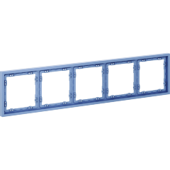 Рамка пластиковая VOLTUM S70 на 5 постов, (деним)
