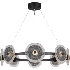 SL6142.443.01 Светильник подвесной ST-Luce черный/дымчатый LED 1*44W 4000K ALUMNO