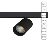 A6228PL-1BK Ультракомпактный трековый магнитный светодиодный светильник Arte Lamp Presto CRI90+ 4000К 290Лм 15-45° 5Вт