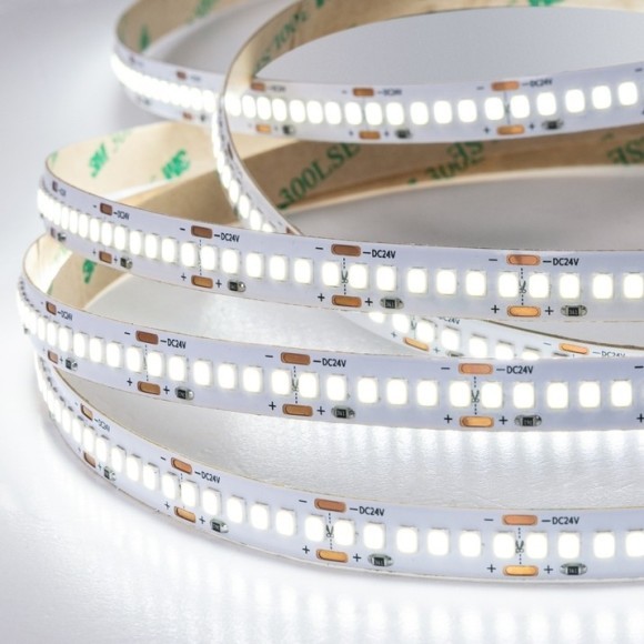 A2424010-02-4K Светодиодная лента 24В 19,2Вт/м 1800Лм/м 4000К CRI 90+ 10мм SMD2835 240шт/м 5м IP20