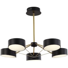 SLE6005-402-05 Светильник потолочный Черный, Золотистый/Черный LED 5*10W VALLE