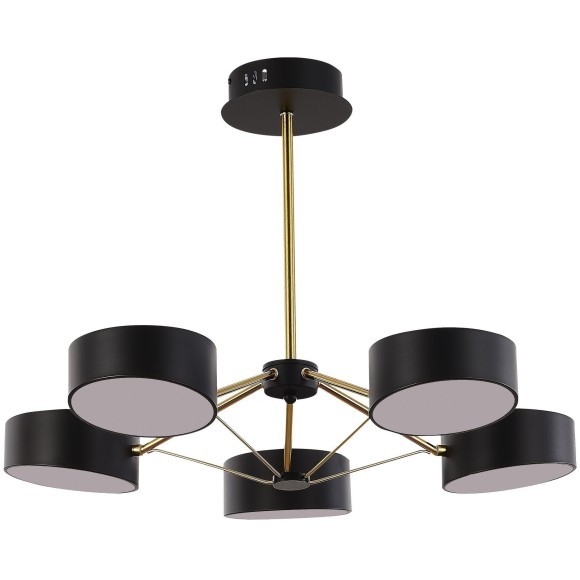 SLE6005-402-05 Светильник потолочный Черный, Золотистый/Черный LED 5*10W VALLE