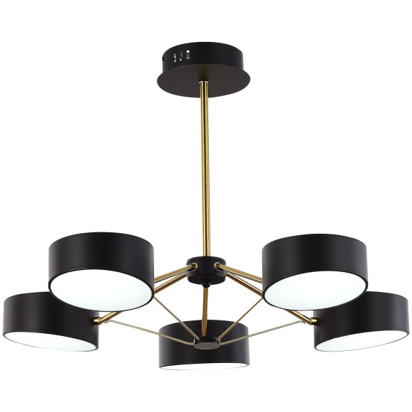SLE6005-402-05 Светильник потолочный Черный, Золотистый/Черный LED 5*10W VALLE