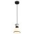 Freya Topi FR5503PL-01B1 Минималистичный подвесной светильник в стиле лофт, лампа 1xE27 до 40 Вт (нет в комплекте), 220В, основание черный металл, плафон молочное стекло, диаметр 135 мм, макс. высота 975 мм