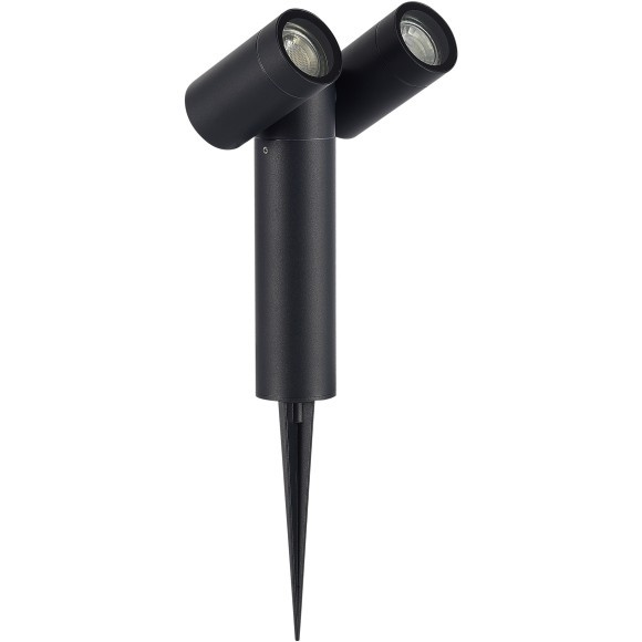 SL9011.405.02 Светильник уличный наземный ST-Luce черный/белый GU10 2*50W ECOLLO SL9011.405.02 Светильник уличный наземный ST-Luce черный/белый GU10 2*50W ECOLLO