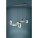 390301 EGLO SARNARRA (Сарнарра), подвесная LED-люстра, 6×5,4 Вт, 3060 лм, 2700K, диммируемая, черная, стекло, IP20