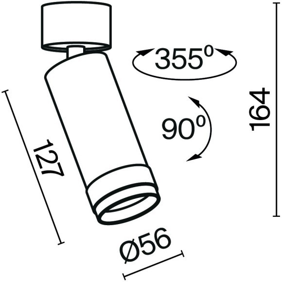 Потолочный светильник Technical C055CL-L12W3K-Z-B Потолочный светильник Technical C055CL-L12W3K-Z-B