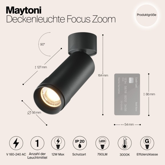 Потолочный светильник Technical C055CL-L12W3K-Z-B Потолочный светильник Technical C055CL-L12W3K-Z-B