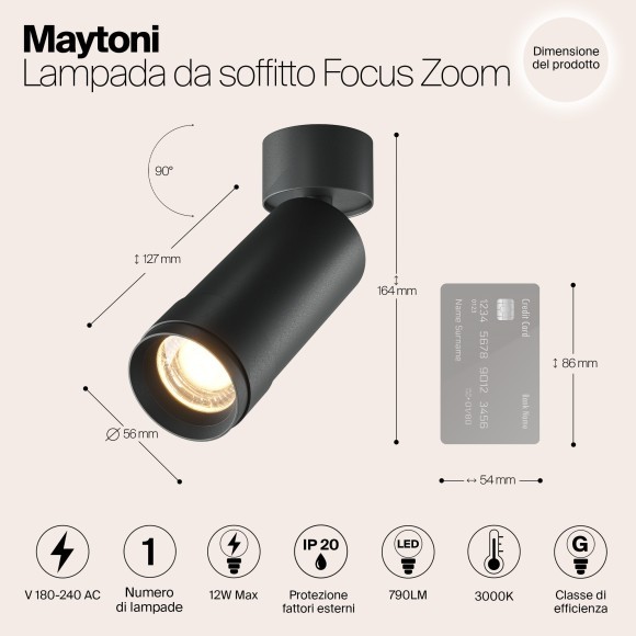 Потолочный светильник Technical C055CL-L12W3K-Z-B Потолочный светильник Technical C055CL-L12W3K-Z-B