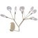Бра Crystal Lux EVITA AP9 GOLD/TRANSPARENT