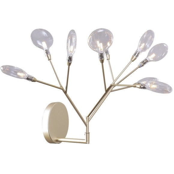 Бра Crystal Lux EVITA AP9 GOLD/TRANSPARENT