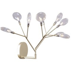 Бра Crystal Lux EVITA AP9 GOLD/TRANSPARENT Бра Crystal Lux EVITA AP9 GOLD/TRANSPARENT