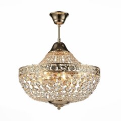 SL669.203.06 Люстра подвесная ST-Luce Французское золото/Прозрачный E14 6*40W ANTICATO SL669.203.06 Люстра подвесная ST-Luce Французское золото/Прозрачный E14 6*40W ANTICATO