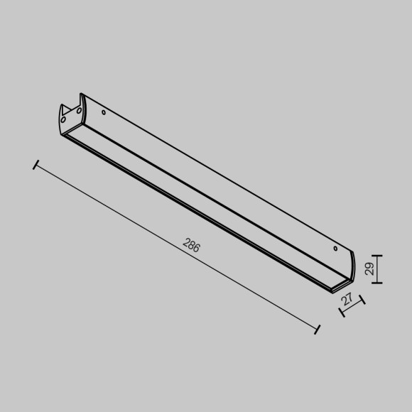 TR161-1-16W3K-B Светодиодный светильник на резиновый шинопровод Maytoni Elasity CRI90+ 3000К 640Лм 120° 16Вт