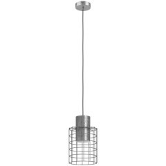 43647 Подвесной потолочный светильник (люстра) MILLIGAN, 1Х40W, E27, H1100, Ø200, сталь/цинк, белый