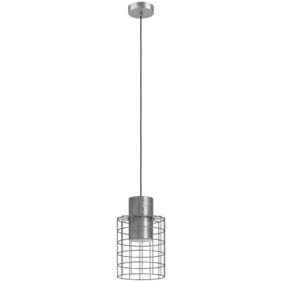 43647 Подвесной потолочный светильник (люстра) MILLIGAN, 1Х40W, E27, H1100, Ø200, сталь/цинк, белый