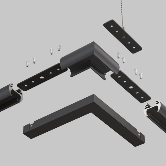 Угловой коннектор для подвесного шинопровода Maytoni Basity TRA172CL-R-11B