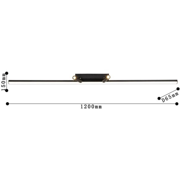 Настенно-потолочный светильник Reticenza 4089-3C