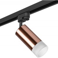 Однофазный двужильный трековый светильник Lightstar R1T43031 Rullo под сменную лампу GU10