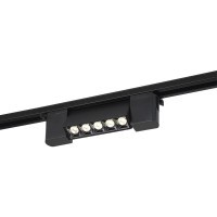 Однофазный двужильный светодиодный трековый светильник Crystallux CLT 0.31 010 6W BL T4000K 4000К 480Лм CRI80+ 24° 6Вт