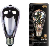 147802404 Лампа Gauss Filament ST64 4W Е27 Butterfly-3D LED 1/10/40