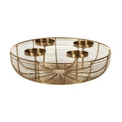 427163 HAGONY Подсвечник напольный стальной золотой модерн 4 лампы E14 427163 HAGONY Подсвечник напольный стальной золотой модерн 4 лампы E14