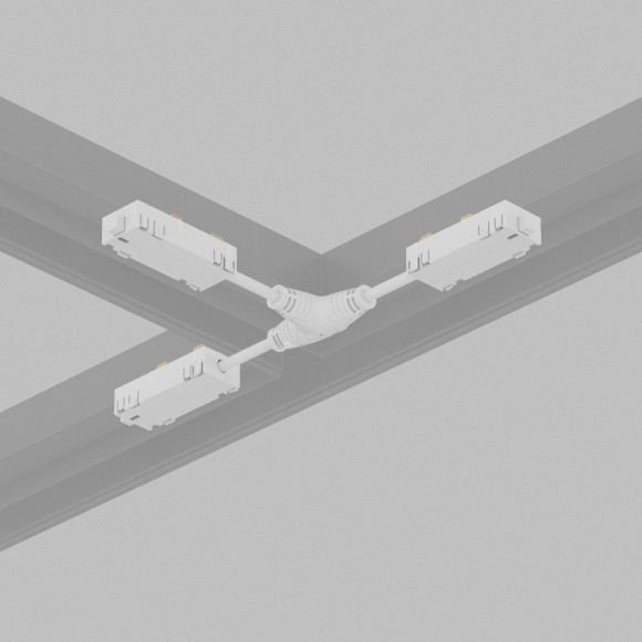 Соединитель питания Т-образный Smart 220V Denkirs TR2115-WH