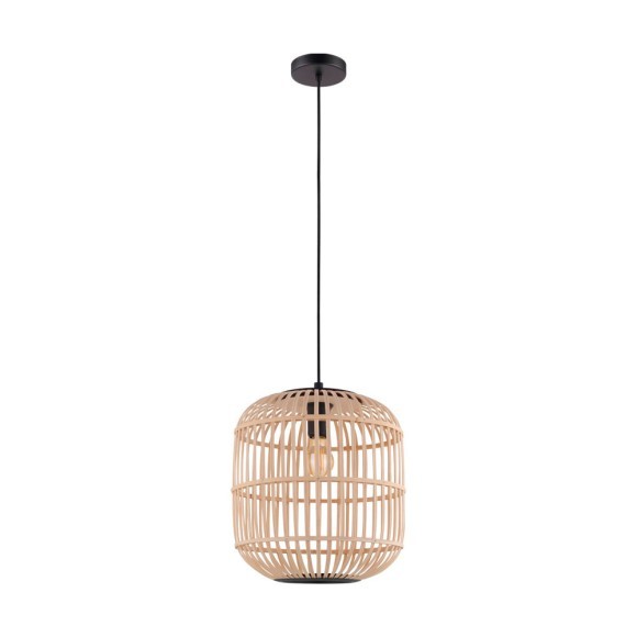 43216 Подвес BORDESLEY, 1x28W (E27), ?350, H1100, сталь, черный/дерево, натуральный 43216 Подвес BORDESLEY, 1x28W (E27), ?350, H1100, сталь, черный/дерево, натуральный