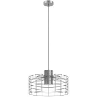 43651 Подвесной потолочный светильник (люстра) MILLIGAN, 1Х40W, E27, H1100, Ø480, сталь/цинк, белый